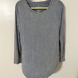 American Eagle Outfitters Women's Soft and Sexy Striped Long Sleeve Top